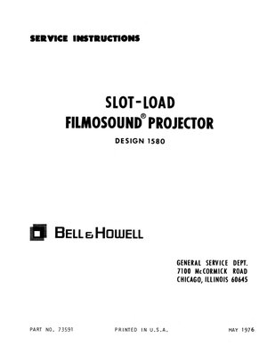 Bell & Howell projector 1580